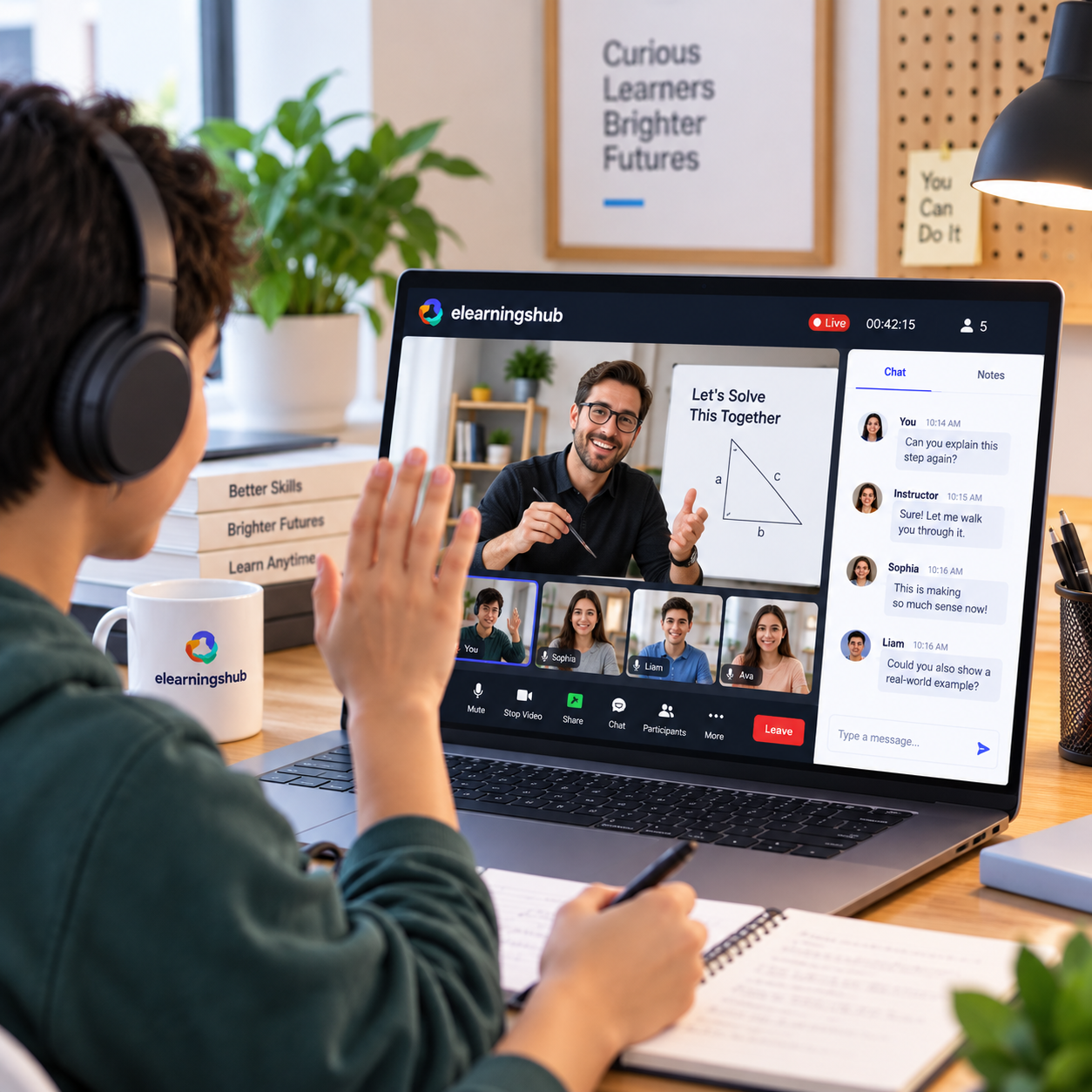 Live online learning experience on eLearningsHub
