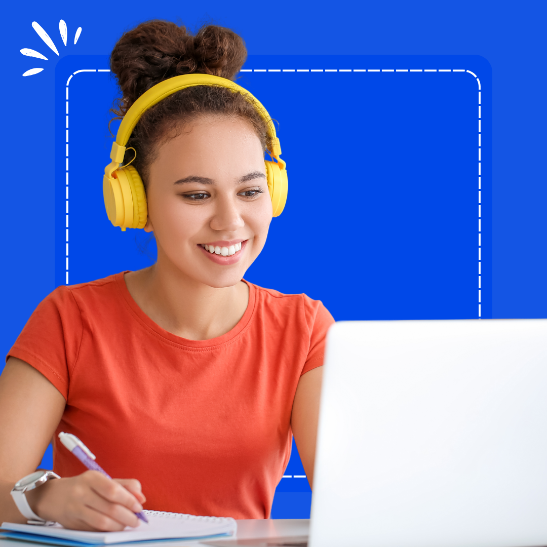 Teacher teaching online