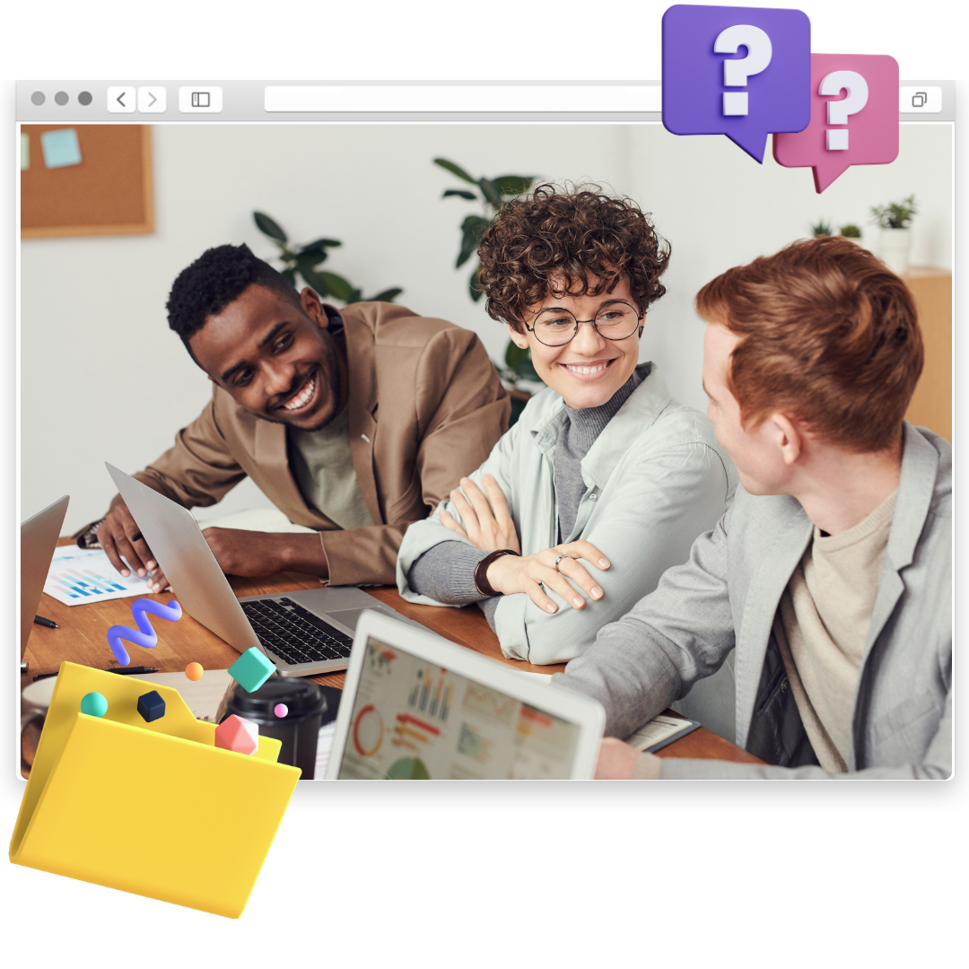 Educator collaborating with learners