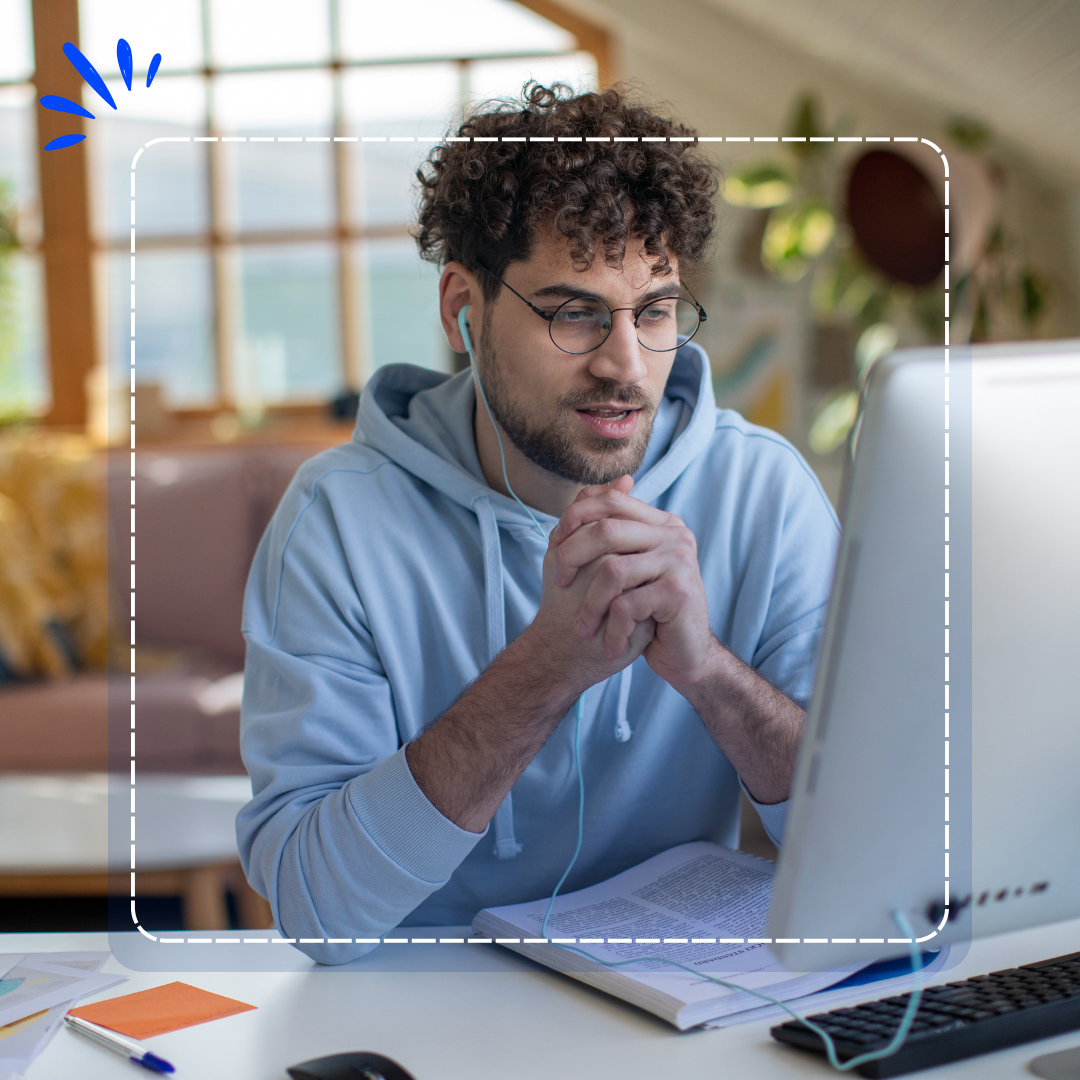Instructor teaching through eLearningsHub